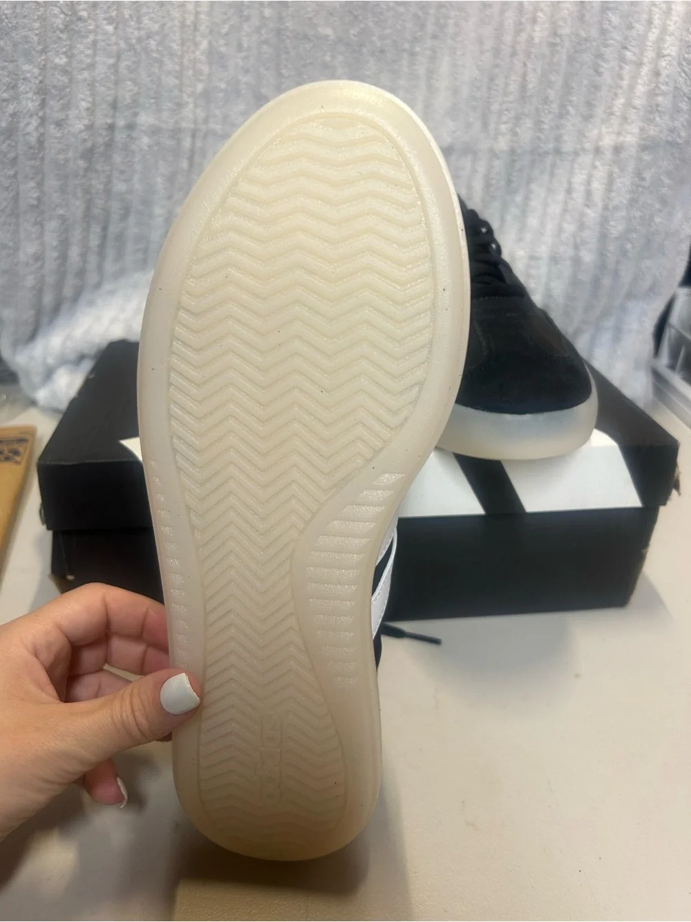 adidas Kids Black and White Sneakers with Classic Three Stripes